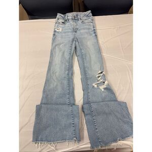 American Eagle Next Level Stretch Super High-Rise Flare Jeans Size 00
